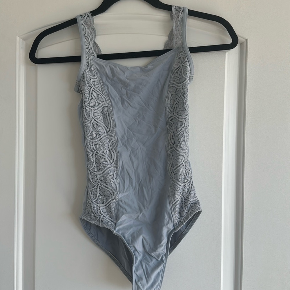 Wear Moi Light Blue Lace Women’s Leotard